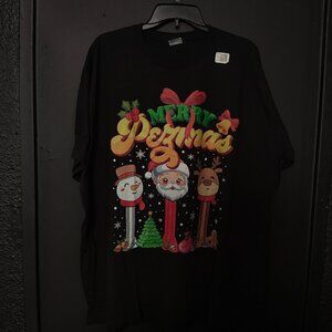 Merry PEZmas Christmas T-Shirt Port & Company Fan Favorite NWT Size 2XL